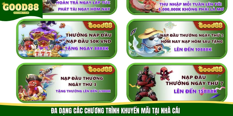 Các chương trình khuyến mãi cấp vốn cho hội viên
